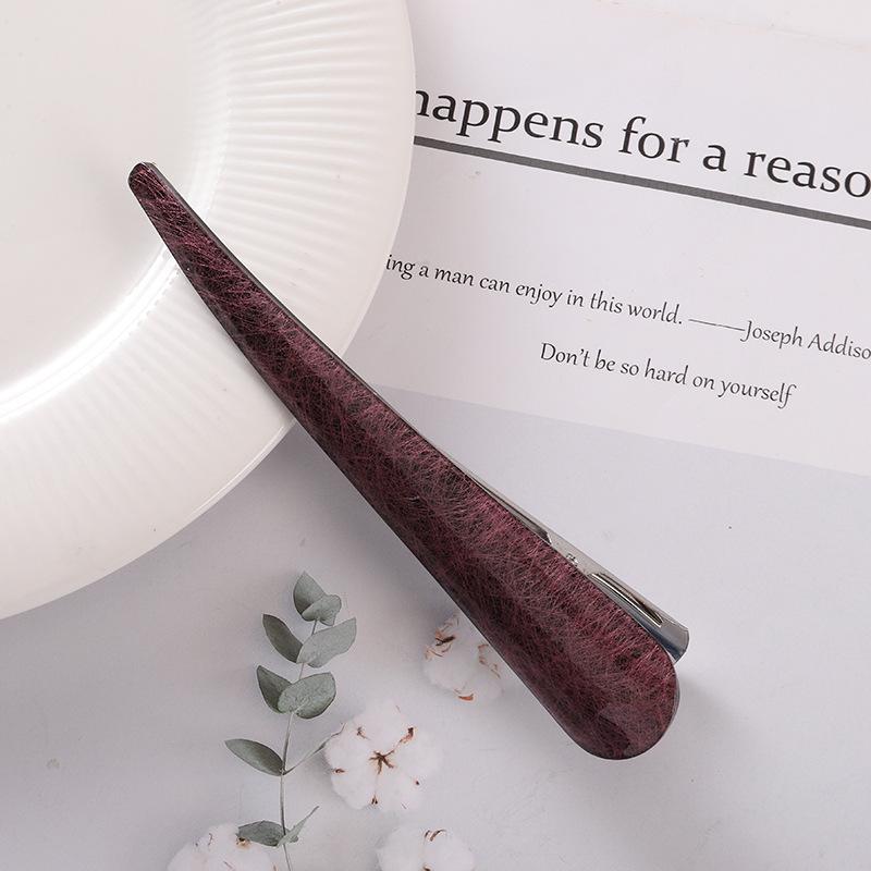 Заколка для волос из ацетата с блестками в корейском стиле для шикарных причесок - Большая акриловая заколка для элегантных причесок