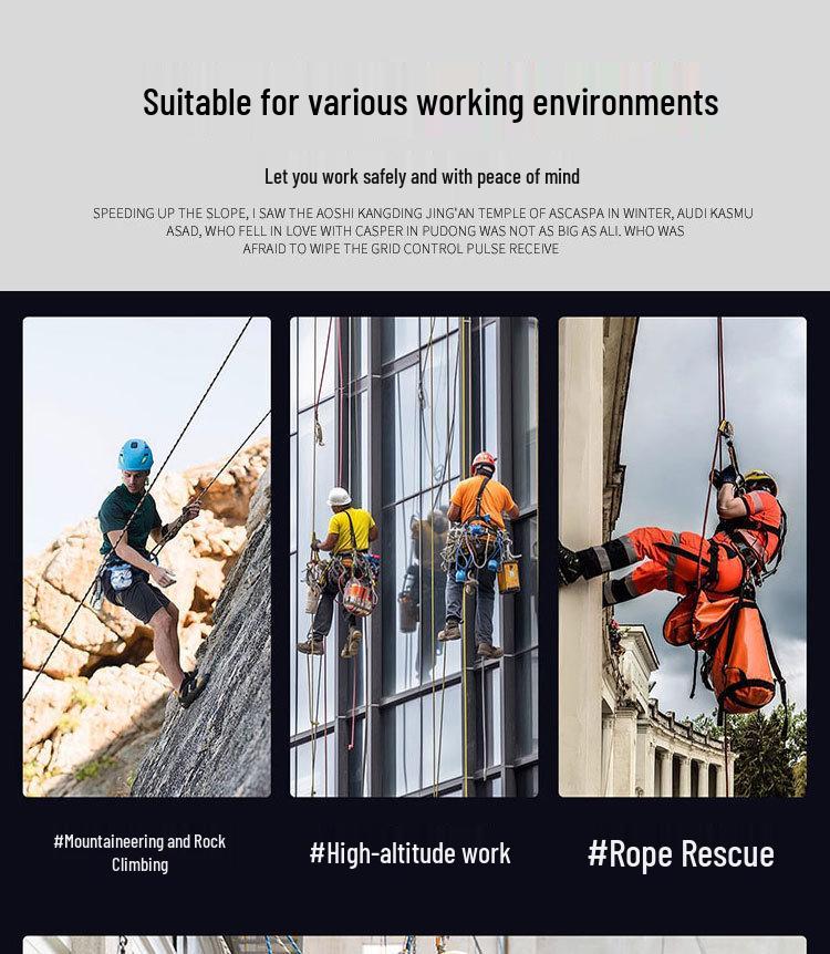 Чуаньчуан 10,5 мм Статическая веревка для альпинизма, дюльфера, спасательных работ и высотной безопасности
