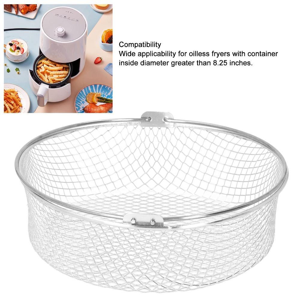 With Handle Stainless Steel Fry Basket Stainless Steel Fry Grill Basket French Fries Serving