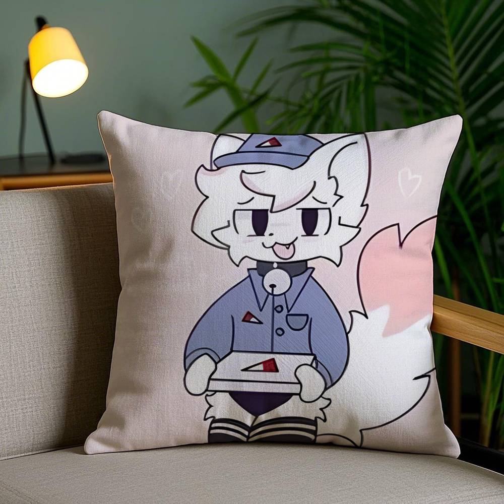 B-Boykisser Глупый Кот Милая Наволочка Защита от пылевых клещей Невидимая молния Диван Кровать