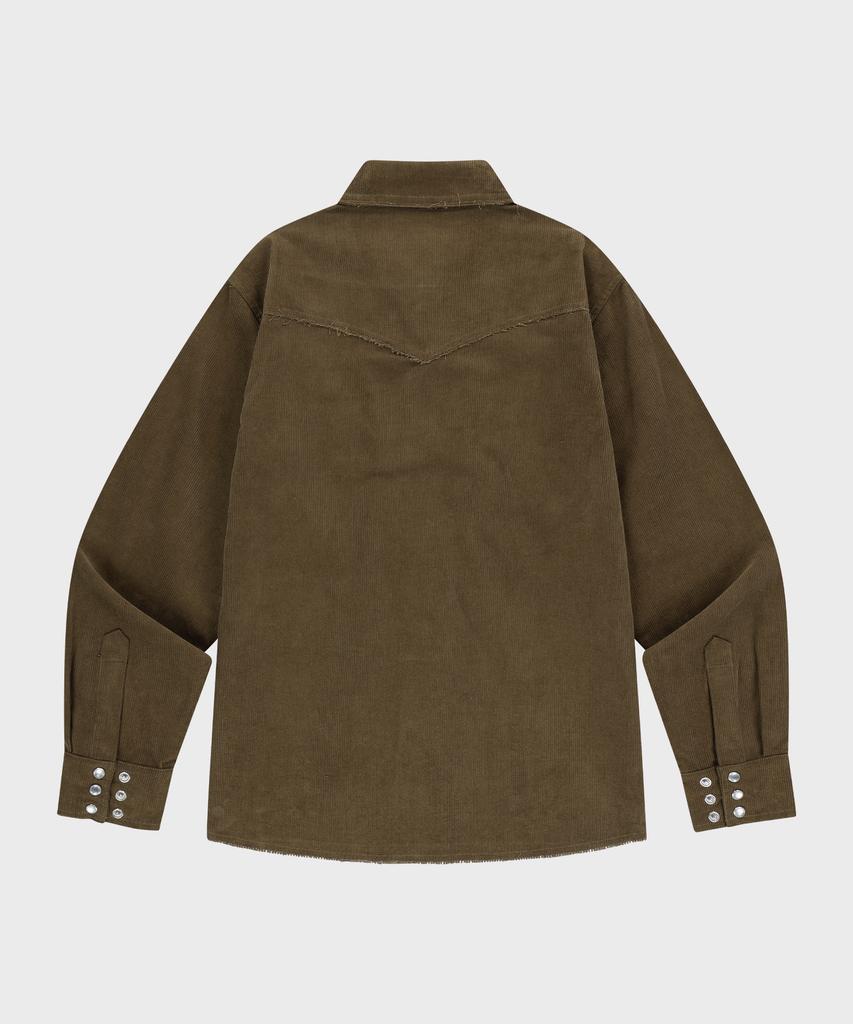 THEVINYLHOUSE Corduroy Western Shirts Khaki