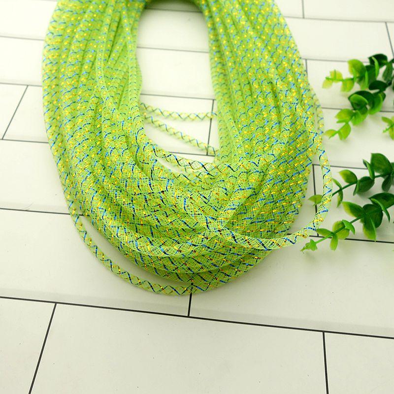 10 м Цветная сетчатая трубка-веревка 4 мм 8 мм Сетчатая трубчатая кринолиновая трубка Свадебное платье Юбка Одежда Сетка Сделай сам Изготовление Ремесленные аксессуары