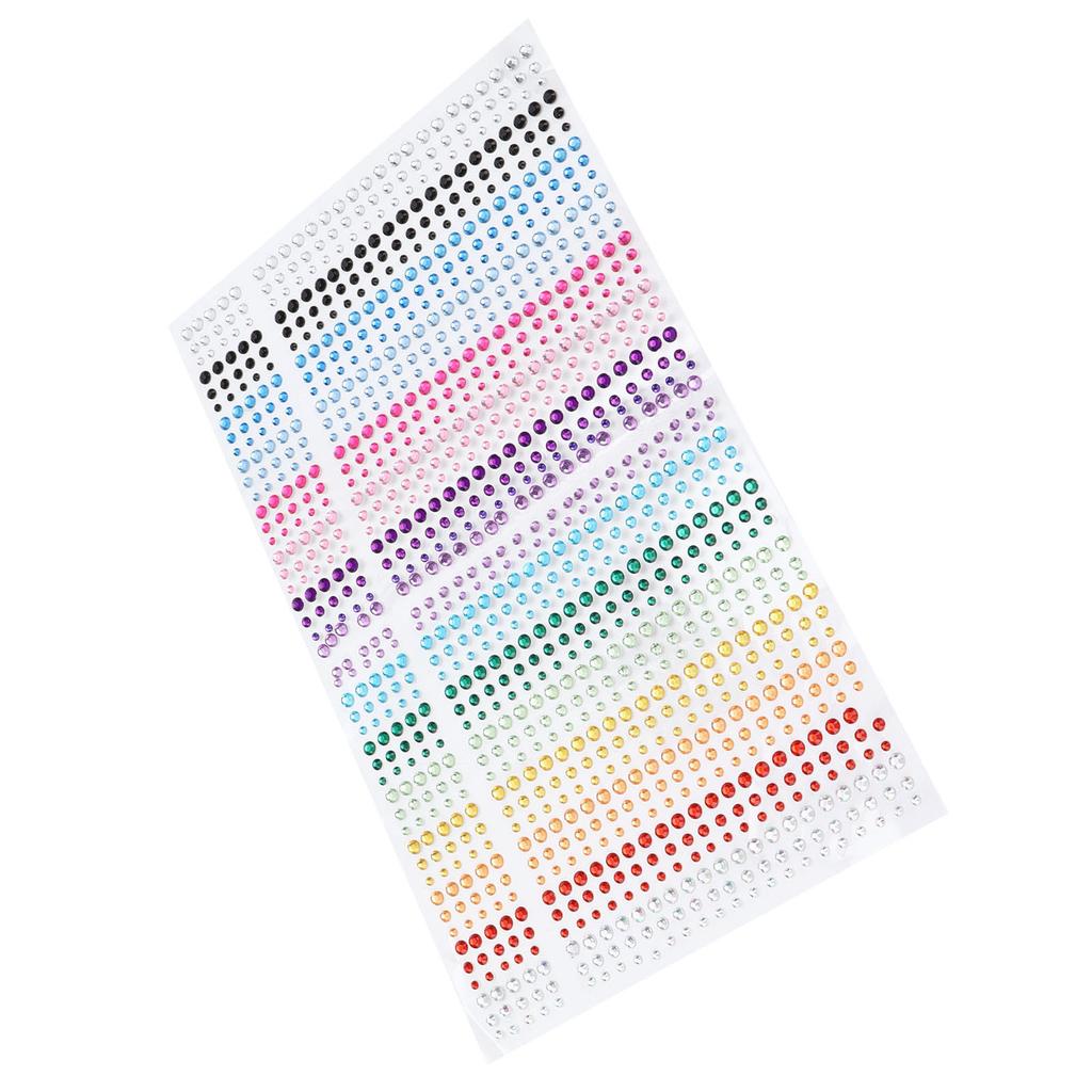 Rhinestones Stickers DIY 15 Colors SelfAdhesive Bling Accessories Stickers for Phone Craft Face