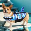 Pet Supplies Summer Dog Life Jacket Lightweight Adjustable Velcro Medium and Large Dog Swimwear