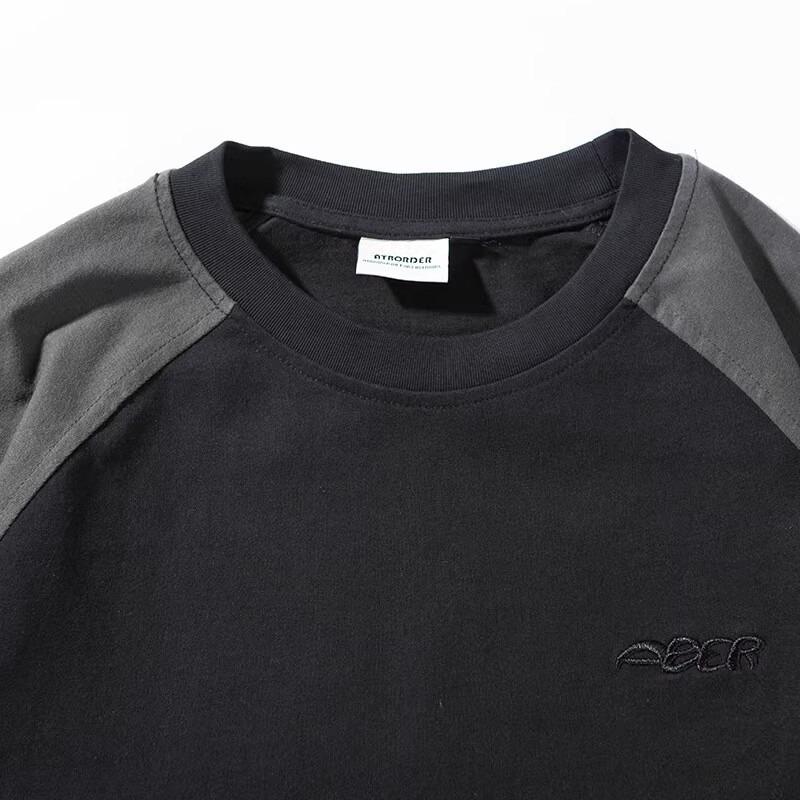 Унисекс ретро худи в японском стиле color block - Повседневный пуловер в горном стиле