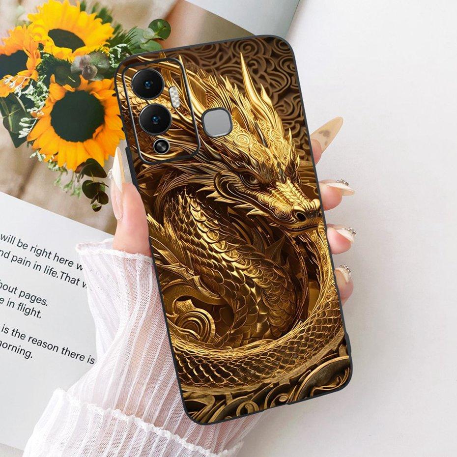 Модный крутой чехол для Infinix Hot 12 Play Hot12i Мягкая черная силиконовая задняя крышка для чехлов телефона Infinix Hot 12i 12Play