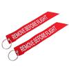 Remove Before Flight Car Key Chain Red Embroidery Aviation Gifts Key Ring