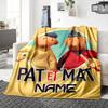 Custom Name Bike Ride Adventure Party Blanket For Couch Bed Plush Cozy Fuzzy Blanket Super Soft Warm Blankets For Fall And Winter 091691