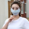 Летняя тюлевая дышащая маска для лица с защитой от ультрафиолета для вождения, защита лица от солнца из ледяного шелка, женская
