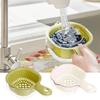 Fruit Strainer Food Draining Basket 2 In 1 Rotatable Strainer Colander with Handle for Washing Cleaning Berries Salad Vegetable