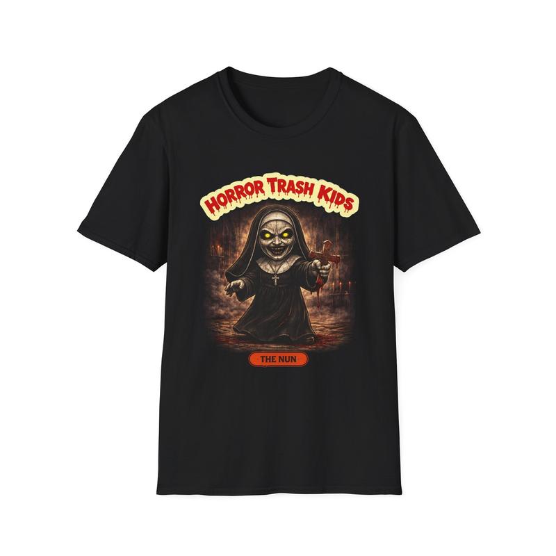 Horror Trash The Nun Unisex T-Shirt| Creepy Retro Horror Tee