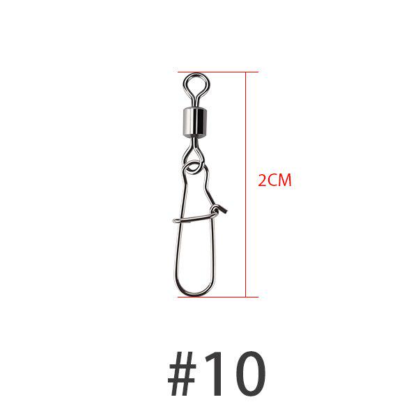 Stainless Steel Fishing Connector 100pcs/lot Rolling Swivel Nice Snap Fishing Tackle Carp Fishing