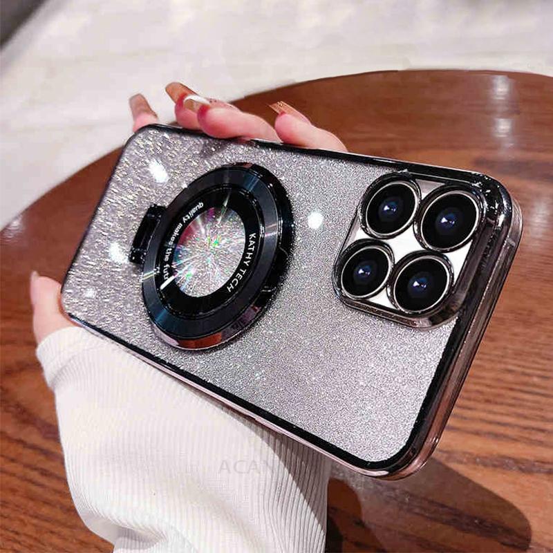 Honorx8 блестящий держатель для силиконового чехла для Huawei Honor X8 X6 X8a 4g 5g X8b X6a X6s X7a X9a X9b подставка чехол Magic 5 6 Lite