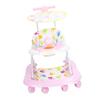 Baby Activity Walker Multi Functional Anti Drop Light Musical 8 Wheels Infant Activity Walker