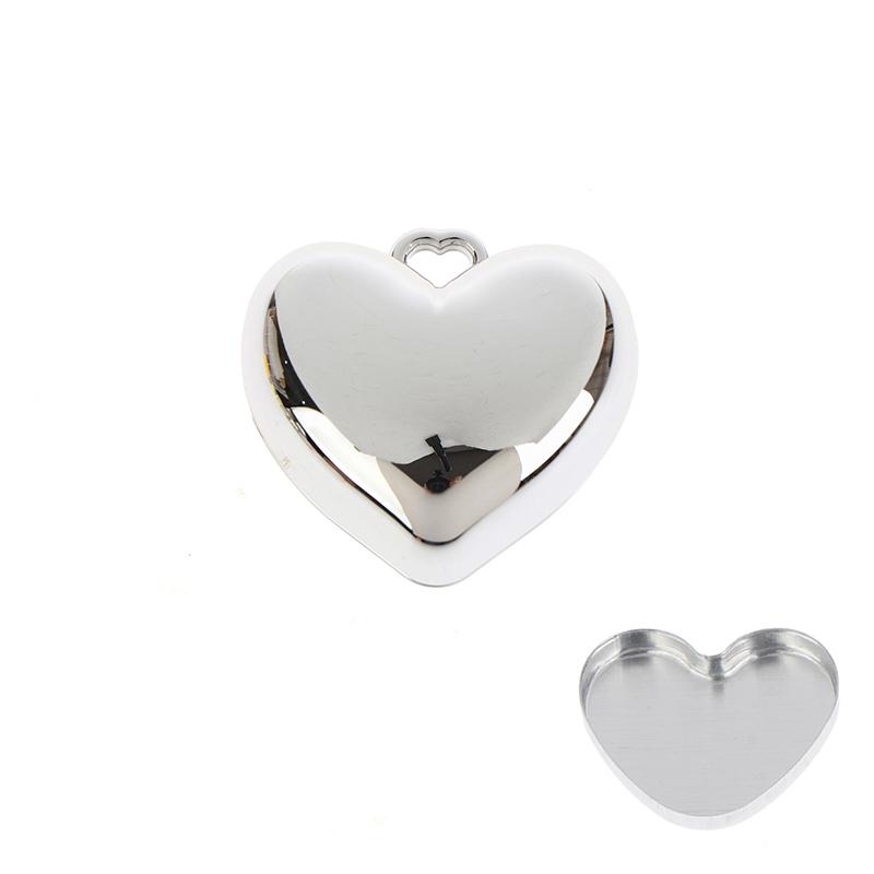 1pcs Case Container Mini Empty Aluminum Pan Key Chain Lipstick Packaging and Heart Shape Blush Powder Box Eye Shadow With
