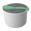 Space Saving Microwave Rice Cooker for Small Kitchens Dorms RVs and Office Use