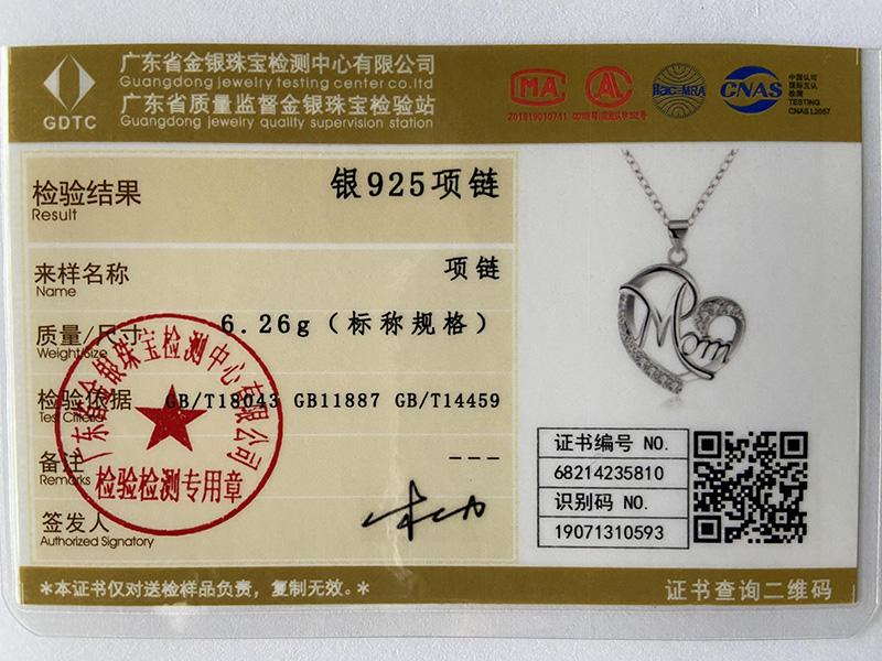 Ожерелье с подвеской в виде сердца матери из стерлингового серебра 925 пробы с цирконием AAA, модные свадебные украшения