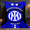 1PC F.C. Internazionale Milano Printed Soft Flannel Blanket Throw for Adult Bedroom Living Room Sofa Camping Travel Fan gifts Christmas Gifts