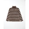 Daiso [arrived In SepteMber Available] Hello AutuMn EMbroidered poInt Half Zip Top M Brown