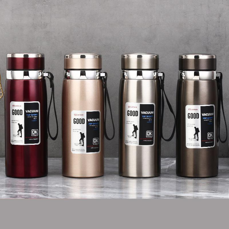 316 Stainless Steel Large Capacity Thermos Cup 800ml Vacuum Flasks Portable Stainless Steel Thermos Cup Water Bottle Travel Tea Mug Office Thermos Cup