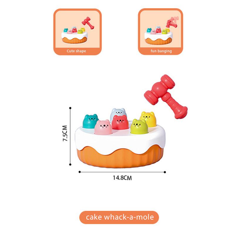 Ручной игровой автомат для торта «Ударь крота», детская игрушка «Хомяк», классические игрушки, фруктовый торт, музыкальная игра «Хомяк», развивающая игрушка