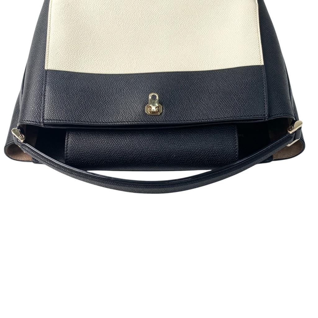 Used ValextraShoulder Bag black/Ivory leather Women