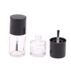 5/10/15 Ml Empty Nail Polish Bottle Cosmetic Containers Nail Glass Bottles With Brush Transparent Glass With A Lid Brush