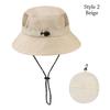 Summer Waterproof Bucket Hat Quick-drying Portable Sun Hat Sun Protection Anti-UV Fishing Cap Mountaineering