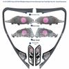 БМВ 3 серии (2020-2025) Комплект светящихся накладок для подсветки салона с длинной/короткой колесной базой, 11 цветов (8 шт)