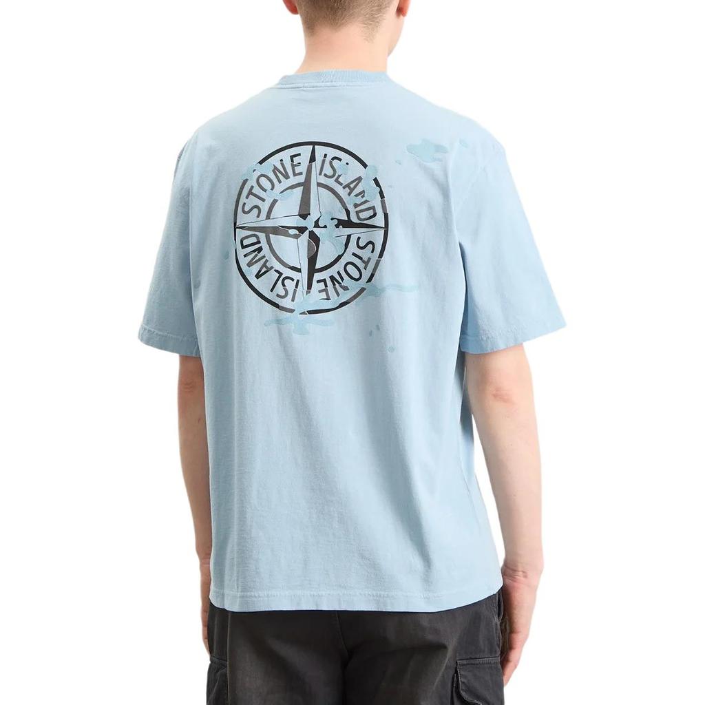 STONE ISLAND Мужская футболка с коротким рукавом и принтом компаса в камуфляже L1S152100001S0E14-V004A