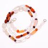 Natural Carnelian Crystal Garnet Mix Shape Smooth Beads Necklace 4-12 Mm 17.5" UB-8488