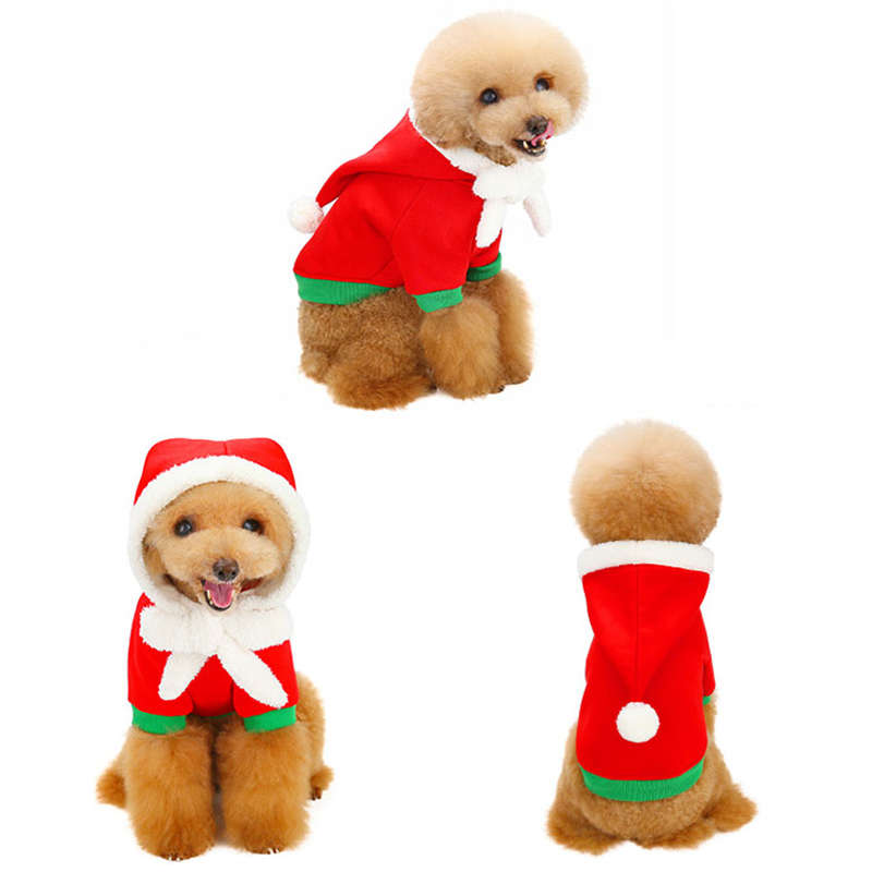 Костюм для питомца на Рождество для собак Одежда для питомцев на Рождество для домашних животных Накидка для собак Халат Товары для питомцев и одежда для собак