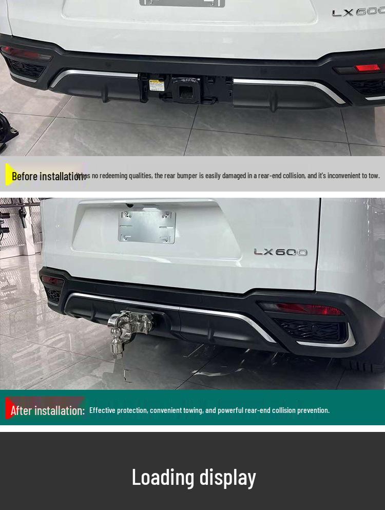 Фаркоп Lexus LX600: Предотвращение столкновений сзади и Буксировка, Оригинальное квадратное отверстие 2 дюйма