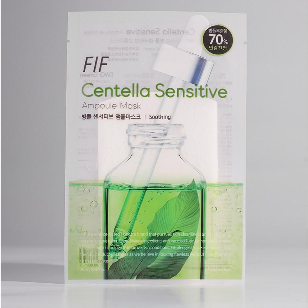 FIF Centella Asiatica Sensitive Ampoule Mask Pack, 10 Packs, 1 Pack