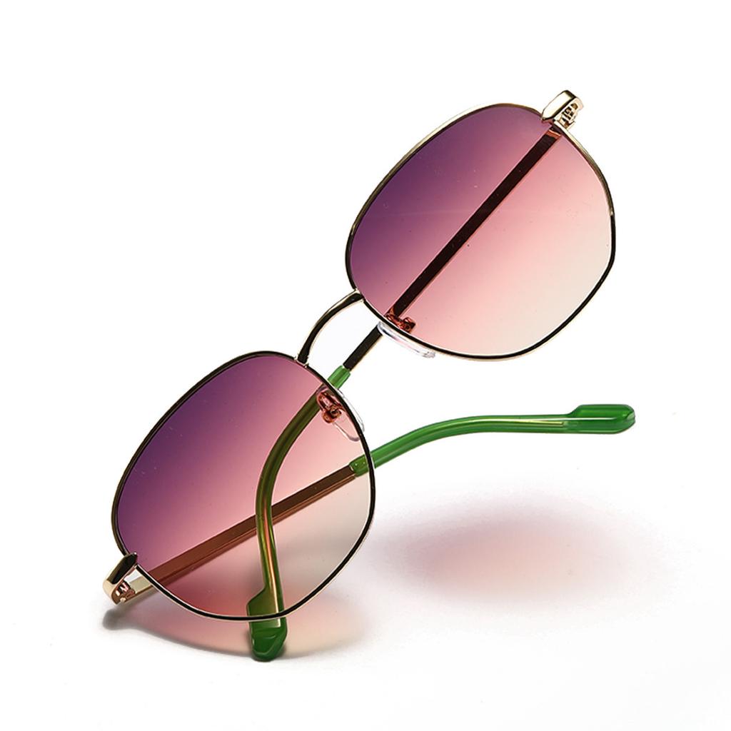 Солнцезащитные очки в круглой оправе розового цвета с металлическим корпусом в стиле ретро, женские солнцезащитные очки для мужчин