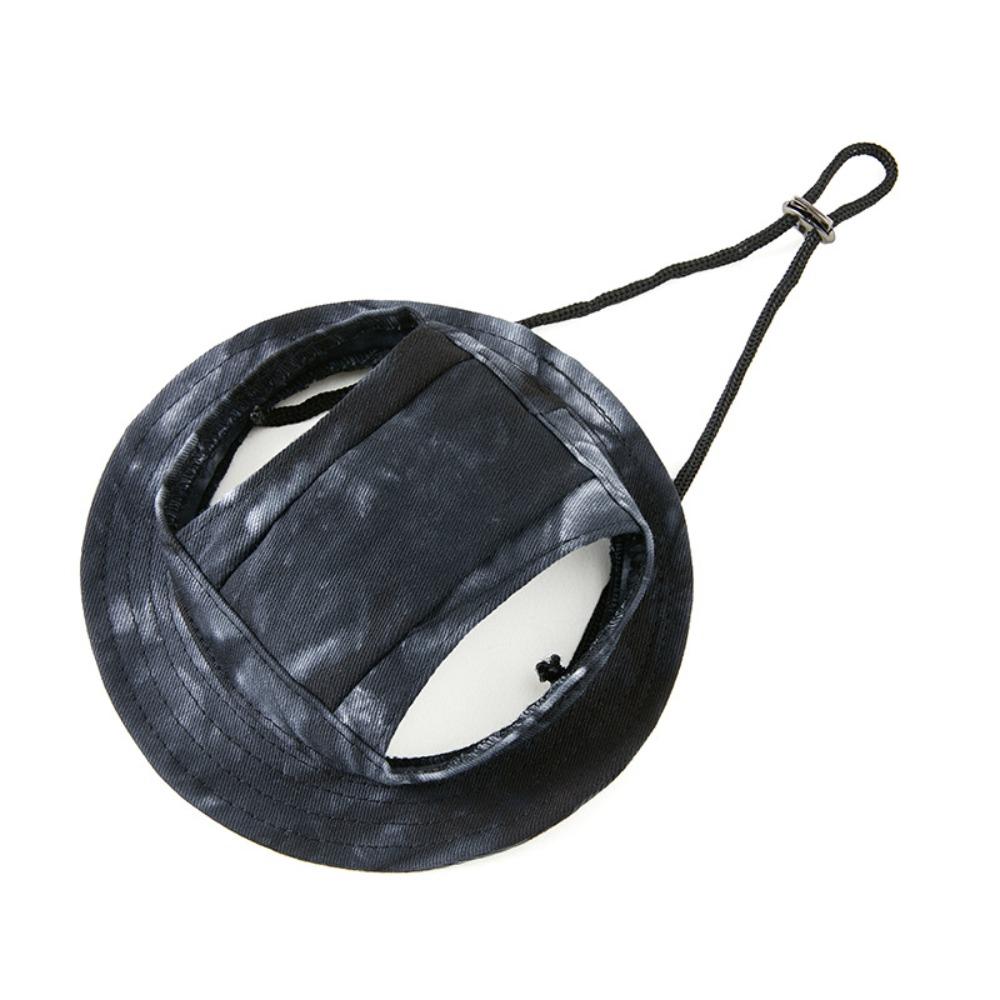 Бейсболка с отверстием для ушей для кошек, регулируемая шляпа от солнца для домашних животных, цветная шляпа от солнца для кошек и собак, летняя