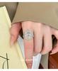 Cuiyan Shijie S925 Silver Korean Hollow Pattern Ring for Women, New Chinese Style Fashion Ring