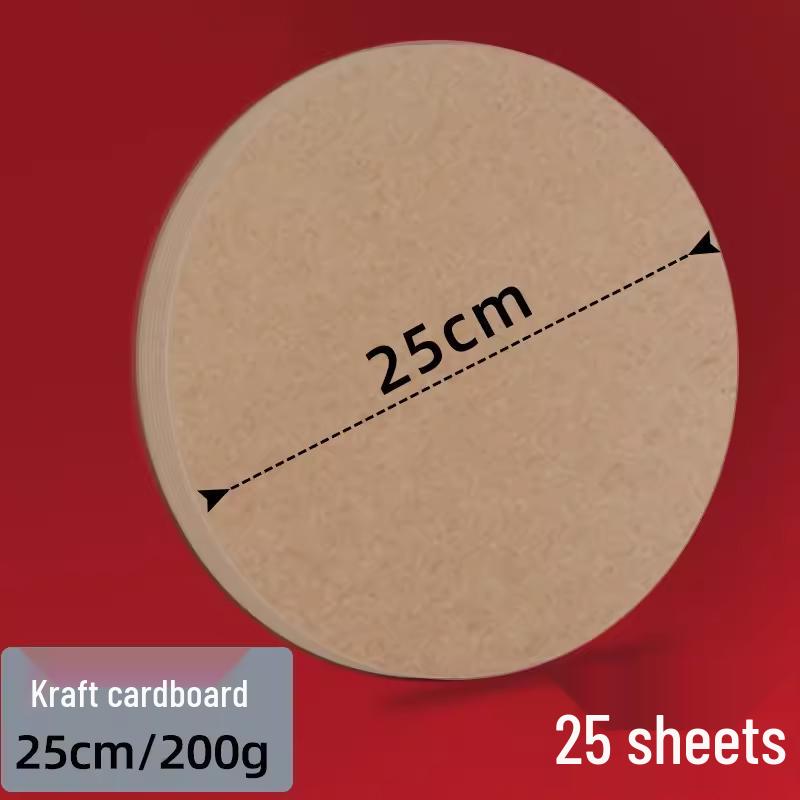 Двусторонняя черно-белая круглая крафтовая бумага для рисования.