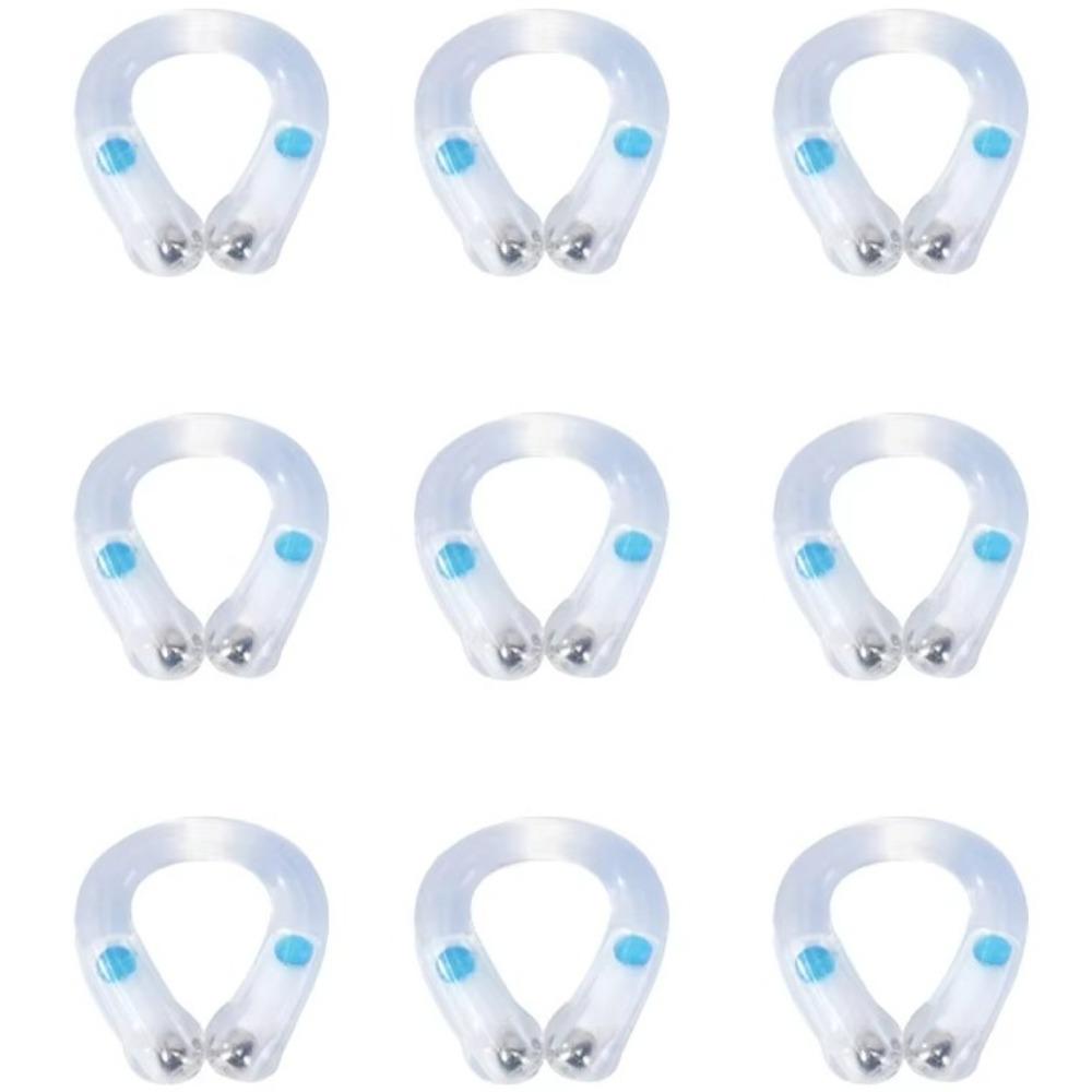 1pc Silicone Nose Clip Reusable Anti Snoring Nasal Clip Portable Magnetic Snoring Stopper