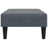vidaXL Fußhocker Dunkelgrau 77x55x31 cm Samt