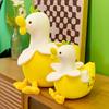 1 Piece Birthday Gifts 23Cm Kawaii Duck Means Make A Friend Soft Plush Stuffed Doll Toys Bedroom Sofa Decoration