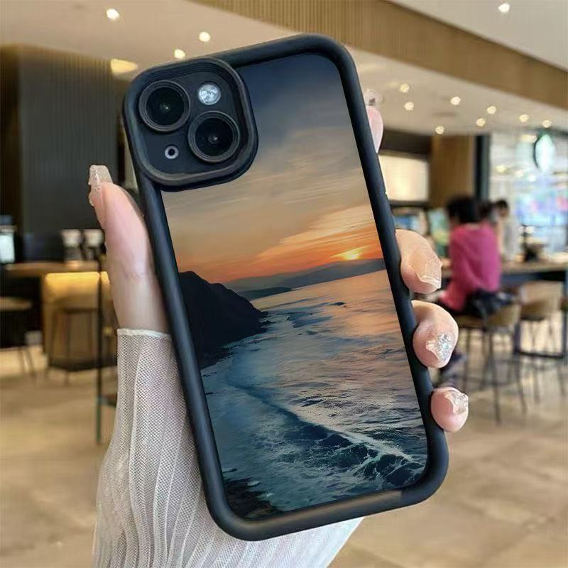 Закат послесвечение для чехла мобильного телефона iphone16pro Apple 15 личность 14 импортная торговля 13promax новый 12x