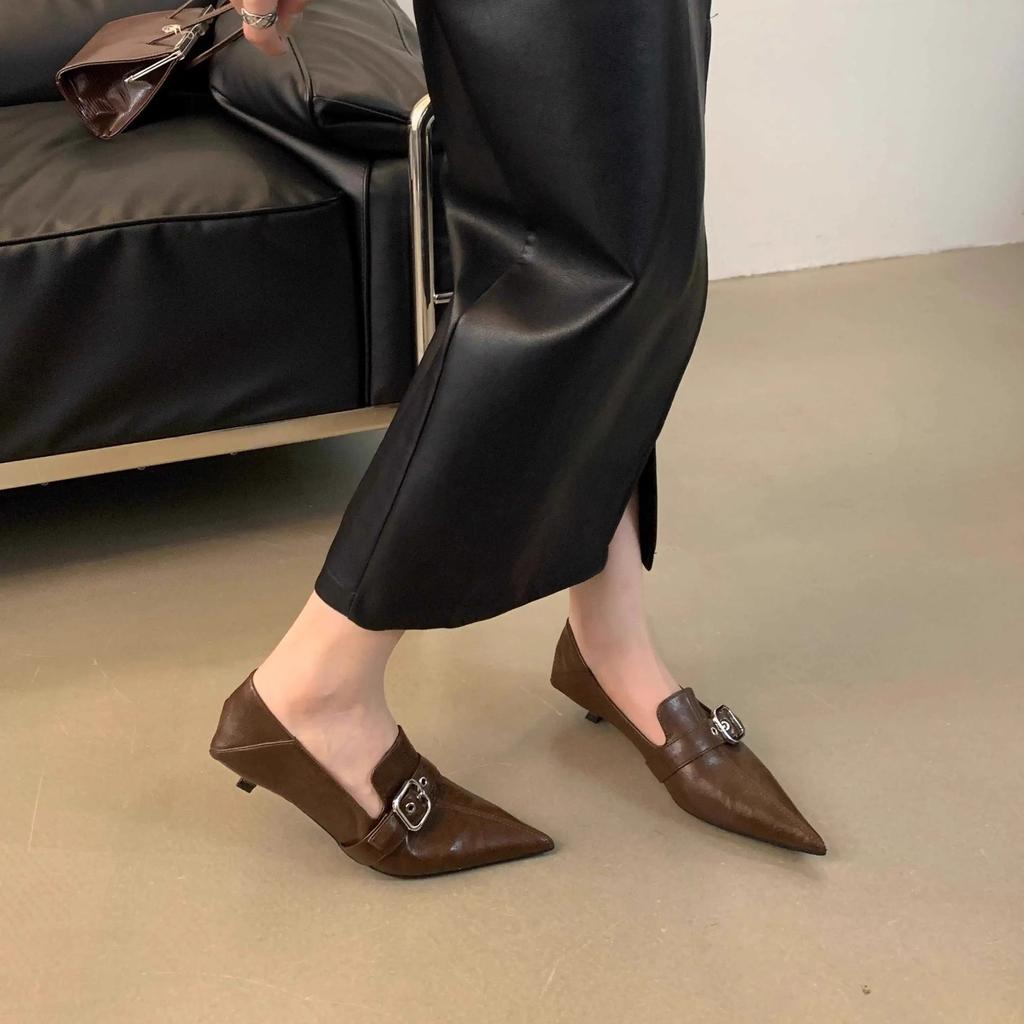 Fashion 2024 Summer Sexy High Heels Women Sandals Shoes New Pointed Toe Dress Party Shoes Fashion Outdoor Walking Pumps Mujer Zapatos