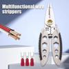 7in Multifunctional Wire Stripper Pliers Electrician Special Tools for Wire Cutting Pulling Pressing Winding Screwing