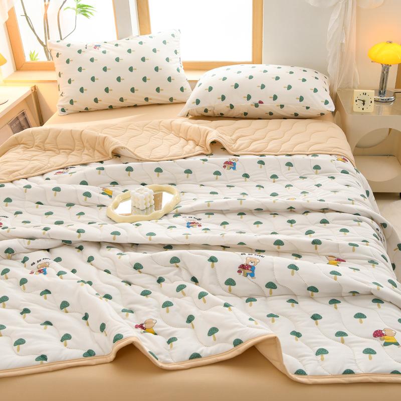 Весенне-летнее тонкое одеяло 150X200 см/180X200 см Мягкое легкое одеяло Студенческое общежитие Прохладное кондиционерное одеяло Стираемое