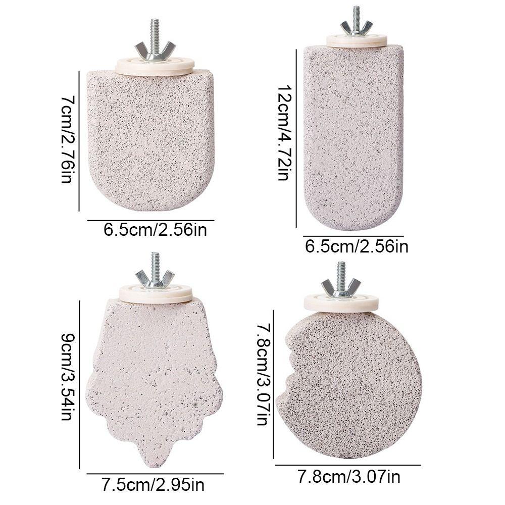 Pumice Bird Perch Stand Claw Grinding Bird Resting Platform Sturdy Parrot Stand Board Lovebirds