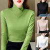 Женская тонкая рубашка Корейская мода Осенний топ с длинным рукавом Женский теплый элегантный пуловер