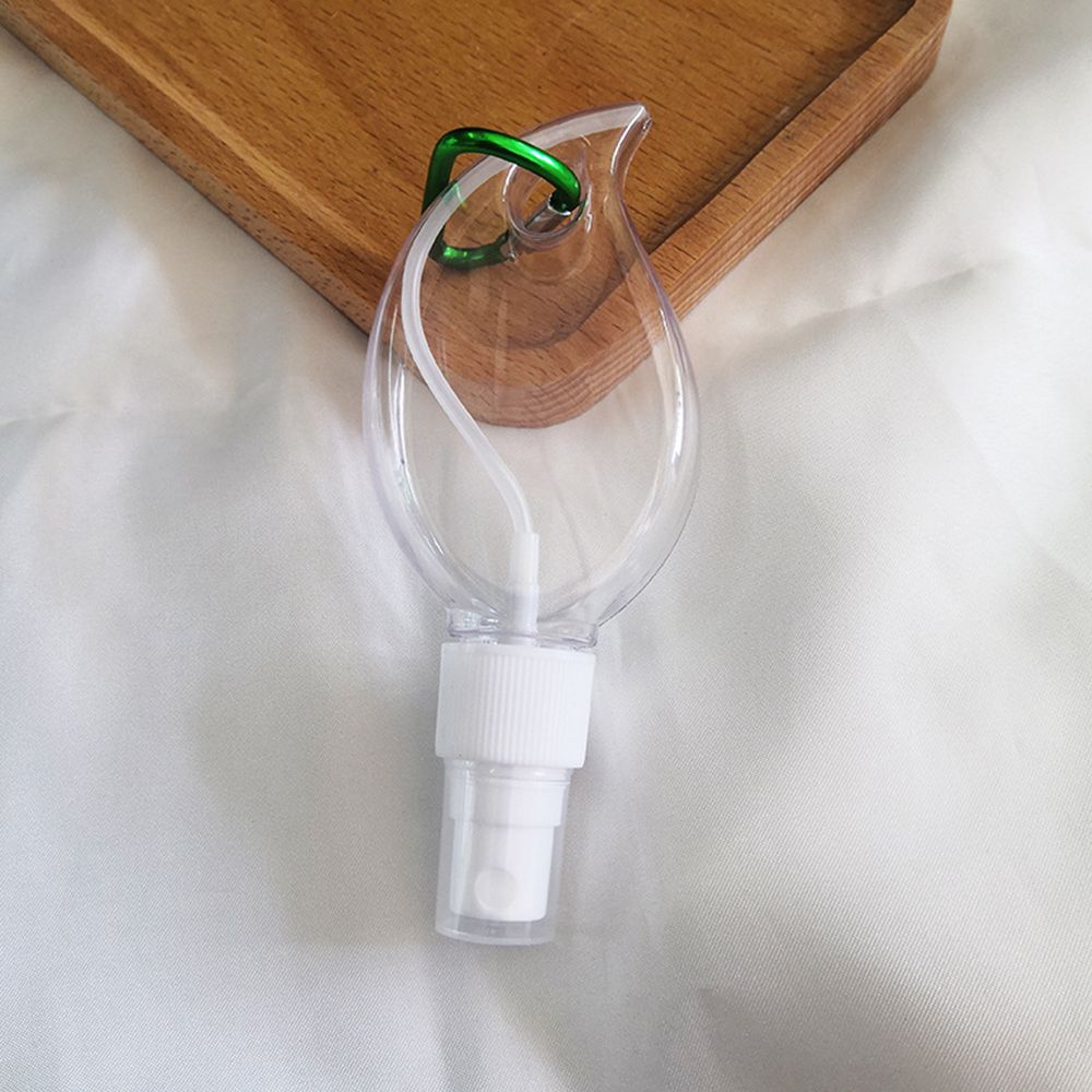 Refillable Travel Perfume Lotion Jar Empty Container Bottle Leaf Heart Spray Bottle With Metal Hook