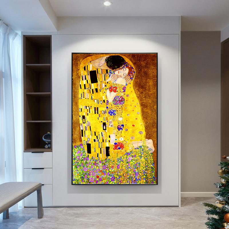 Gustav Klimt Canvas Painting Figure Poster Famous Classic Wall Art Print Decorative Picture Modern Living Room Decor