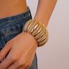 Elastic Rope Bead Acrylic Bangle Bohemian Wide Chunky Bangles Creative Retro Hand Ring  Girls